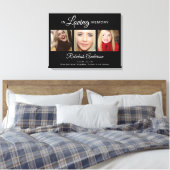 In Love Memory Foto Collage Tribute Leinwanddruck (Insitu (Schlafzimmer))