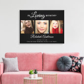 In Love Memory Foto Collage Tribute Leinwanddruck (Insitu (Wohnzimmer))