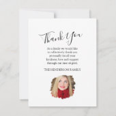 In Love Memory | FOTO Dankeskarte (Rückseite)