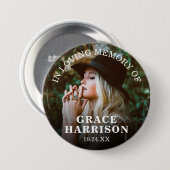 In Love Memory | Foto der Erinnerung Button (Vorne & Hinten)