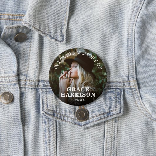 In Love Memory | Foto der Erinnerung Button (Beispiel)