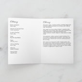 In Love Memory Foto Einfache Beerdigung Service Programm (Innenseite)