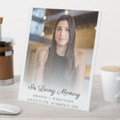 In Love Memory Foto Einfache Beerdigung Service Sockelschild (In Situ)