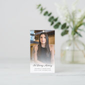 In Love Memory Foto Einfache Beerdigungskarte Visitenkarte (Stehend Vorderseite)