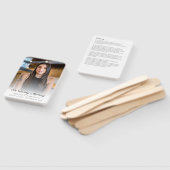 In Love Memory Foto einfache Obituary Beerdigung Fächer (Non-assembled)