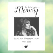 In Love Memory | Foto Fensteraufkleber (Blatt 3)