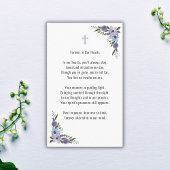 In Love Memory Foto florale Beerdigungskarte Visitenkarte