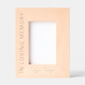In Love Memory | FOTO Geätzte Rahmen (Vorderseite)