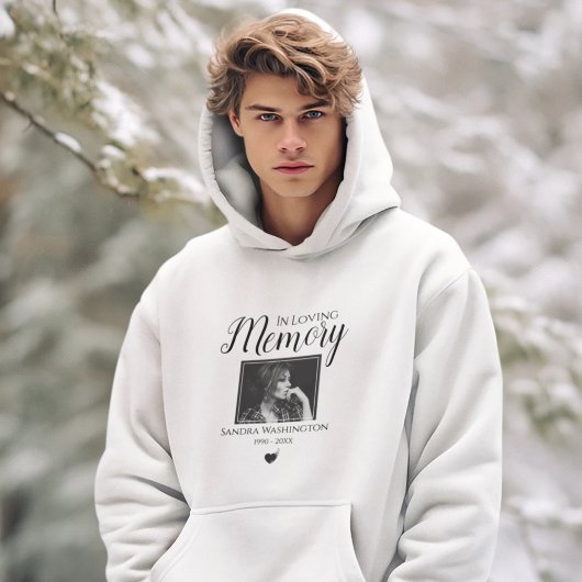 In Love Memory | Foto-Gedenkdienst Hoodie