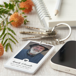 In Love Memory Foto Gedicht Schlüsselanhänger
