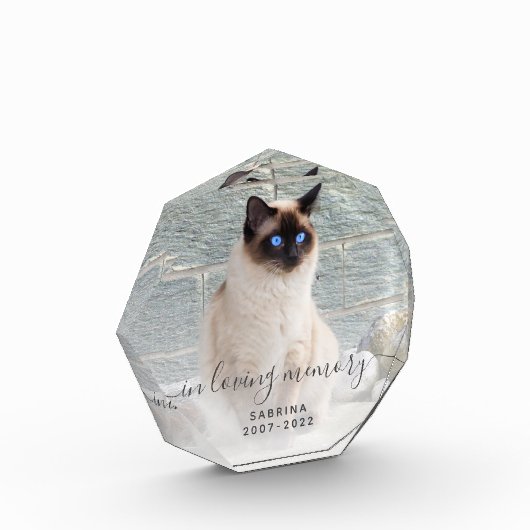 In Love Memory Foto Gray Script Pet Memorial (Links)