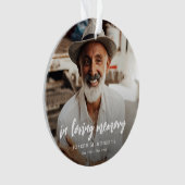 In Love Memory Foto halten Weihnachten Ornament (Vorderseite)