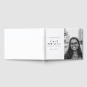 In Love Memory Foto Heart Script Begräbnisklasse Gästebuch (Voll)