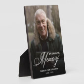 In Love Memory Foto Kalligraphie Fotoplatte (Seite)