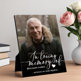 In Love Memory Foto Kalligraphie Fotoplatte