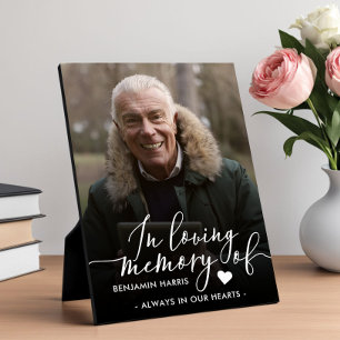 In Love Memory Foto Kalligraphie Fotoplatte