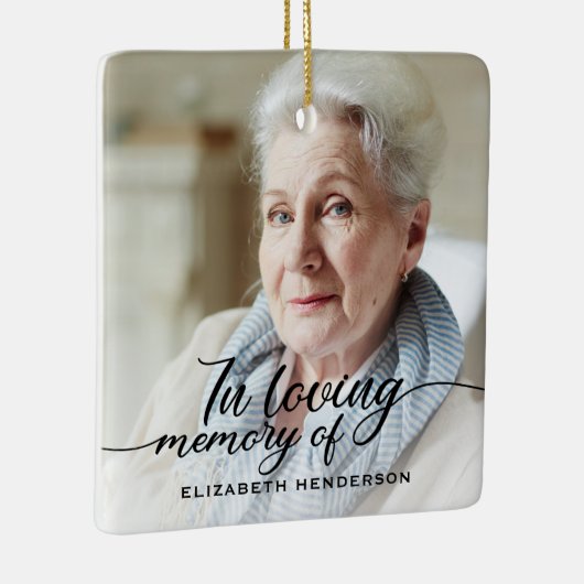 In Love Memory Foto Keramikornament (Rechts)