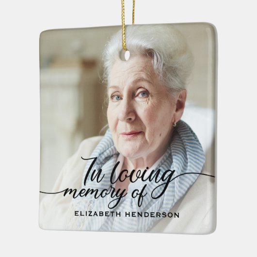 In Love Memory Foto Keramikornament (Links)