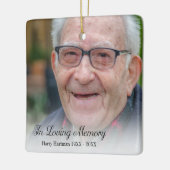 In Love Memory Foto Keramikornament (Links)