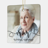 In Love Memory Foto Mama Keramik Ornament (Links)