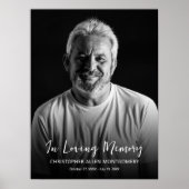 In Love Memory Foto Memorial Beerdigung Poster (Vorne)