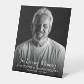 In Love Memory Foto Memorial Beerdigung Sockelschild (Vorderseite)