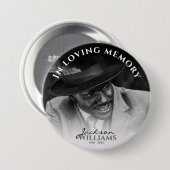 In Love Memory | Foto Memorial Funerary Button (Vorne & Hinten)