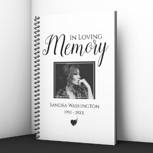 In Love Memory Foto Memorial Guest Notizblock