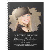 In Love Memory | Foto Memorial Guest Notizblock (Vorderseite)