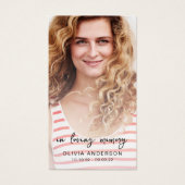 In Love Memory Foto Memorial Poem Card (Vorderseite)