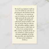 In Love Memory Foto Memorial Prayer Card Visitenkarte (Rückseite)