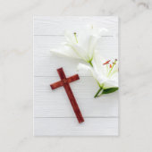 In Love Memory Foto Memorial Prayer Card Visitenkarte (Rückseite)