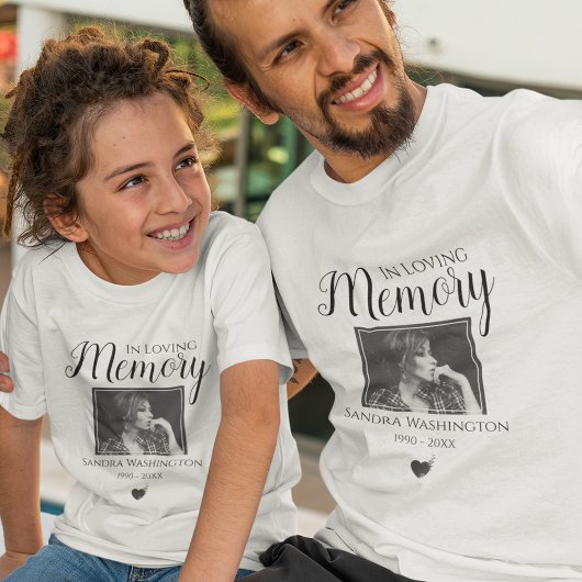 In Love Memory | Foto Memorial Service T - Shirt