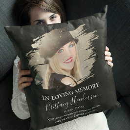 In Love Memory | Foto Memorial Throw Pillow Kissen