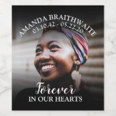 In Love Memory | FOTO | Memorial Weinetikett (Einzelnes Label)