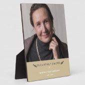 In Love Memory Foto Minimalistisch Loved Ones Gold Fotoplatte (Seite)