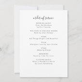 In Love Memory Foto Order of Service Memorial Einladung (Rückseite)