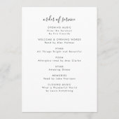 In Love Memory Foto Order of Service Memorial Programm (Rückseite)