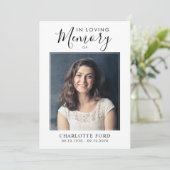 In Love Memory Foto Order of Service Memorial Programm (Stehend Vorderseite)