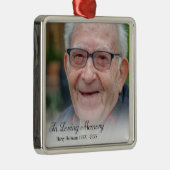 In Love Memory Foto Ornament Aus Metall (Rechts)