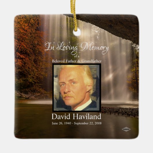 In Love Memory Foto Ornament HAMbWG (Vorderseite)