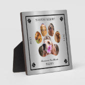 In Love Memory Foto Pet Memorial - Silver Tone Fotoplatte (Vorderseite)