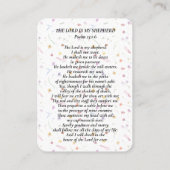 In Love Memory Foto Psalm Prayer Card Visitenkarte (Rückseite)