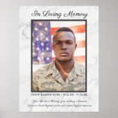 In Love Memory Foto Quote Beerdigung Memorial Poster (Vorne)