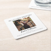 In Love Memory | Foto Rechteckiger Pappuntersetzer (angewinkelt)