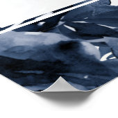 In Love Memory Foto Rose Begrüßungszeichen Poster (Ecke)