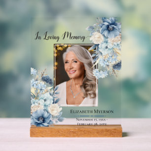 In Love Memory Foto Tribute Acrylzeichen Acrylschild