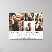 In Love Memory Foto Tribute Canvas Print Leinwanddruck (Vorderseite)