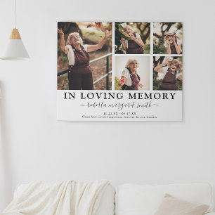 In Love Memory Foto Tribute Canvas Print Leinwanddruck