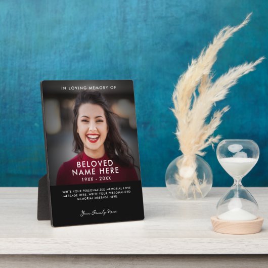 In Love Memory Foto Tribute Fotoplatte (Seite)